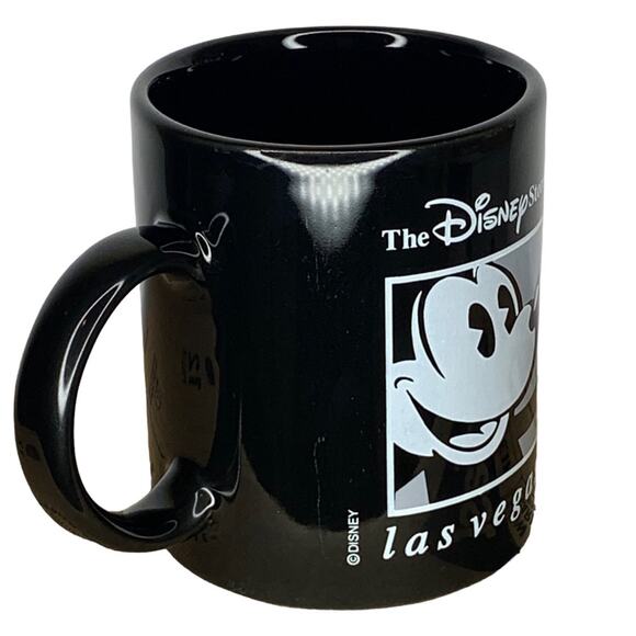 The Disney Store Las Vegas Souvenir Mug Cup Black and White 12 Oz - Picture 5 of 8